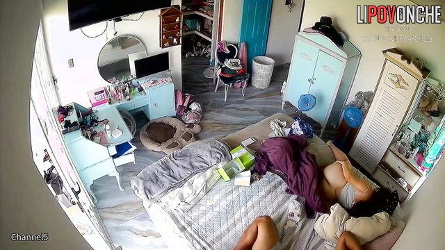 Bedroom sex scenes - couple did it in three poses