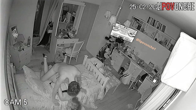 Young couple hugging after sensual sex, watch now