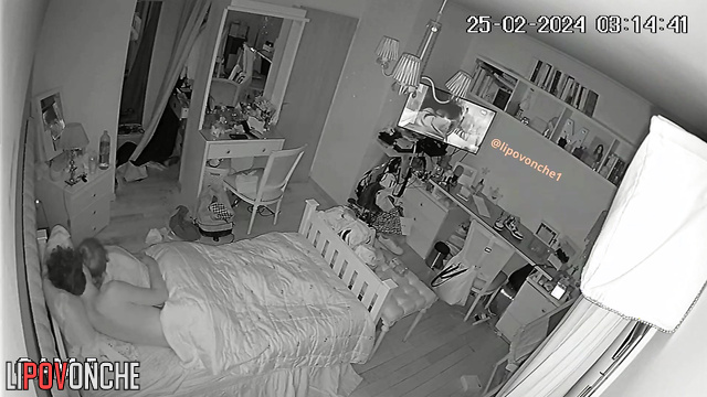 Young couple hugging after sensual sex, watch now