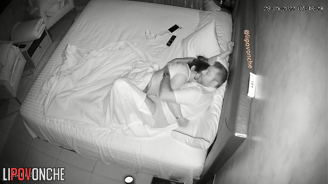 Lovers kissing and hugging before a sensual fuck