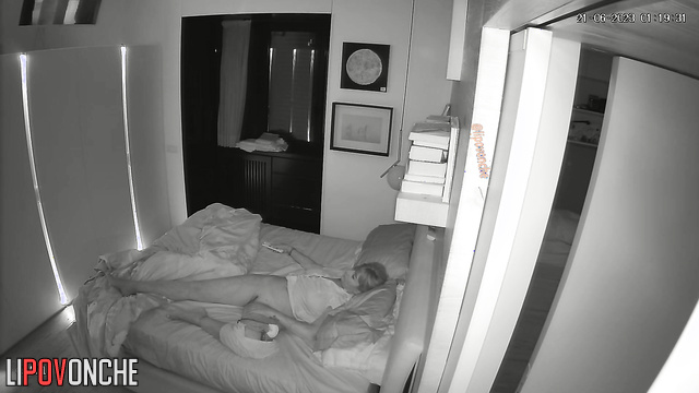 Couple watching discovery channel after amazing sex