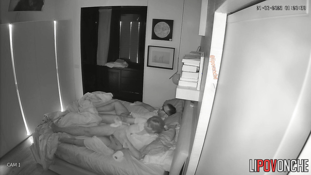Couple watching discovery channel after amazing sex
