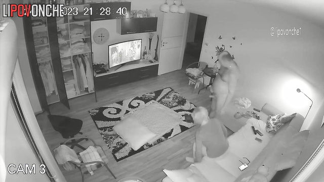 Hot missionary fuck on the floor after tv watching