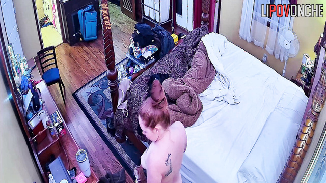 Guy brought a prostitute to his house (video from hidden cam)