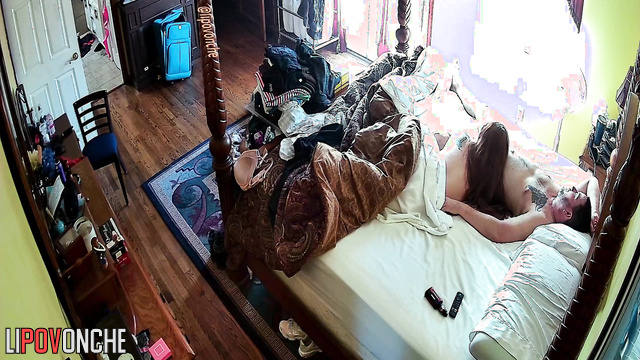 Spy hidden cam fixed fuck of two fat people (with fuck-machine)