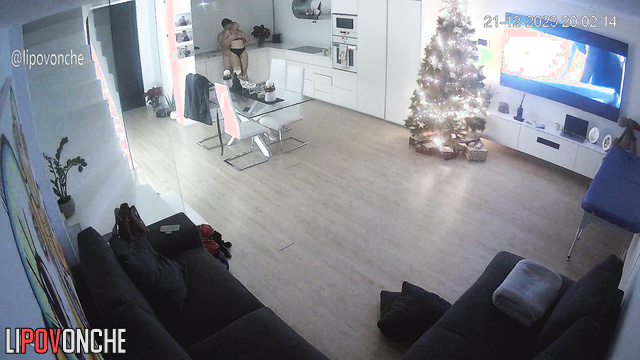 Awesome fuck on New Year's Eve (living room tape)