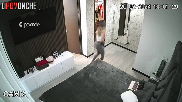 Hidden cam fixed solo masturbation (blonde making it)