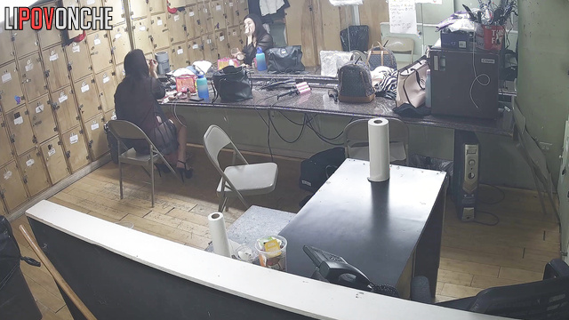 An ordinary day in the locker room of a strip club