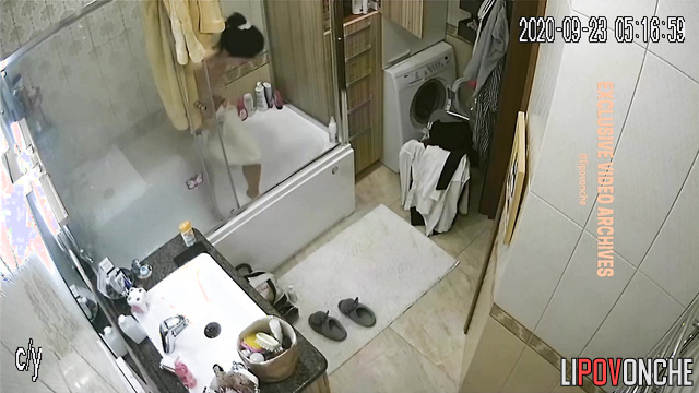 Relatives get together for a holiday / bathroom video