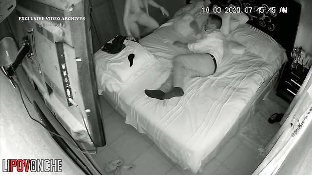 Brunet and blonde enjoying sensual fuck after work