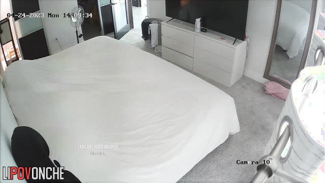 Cute couple watches TV show all nakes - they forgot to turn off the camera
