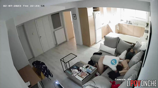 Moment of wild passion was shooted on hidden camera in our flat