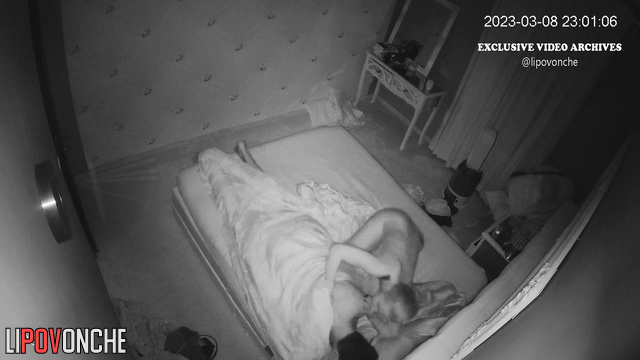Naked blonde making her husband perfect massage