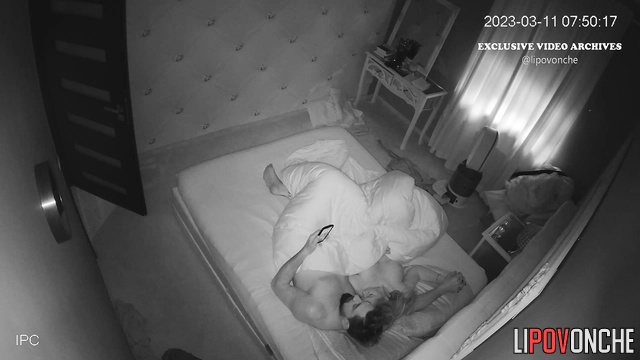 Missionary sex scene - real plesure in their bedroom