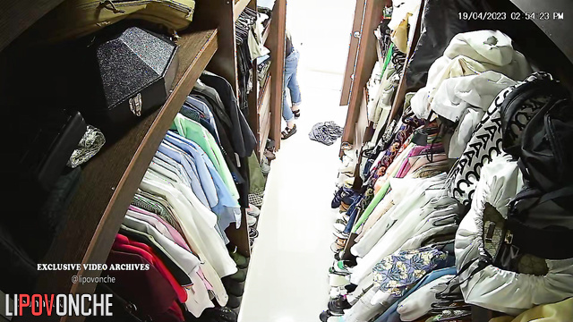 Husband installed a hidden camera in her dressing room