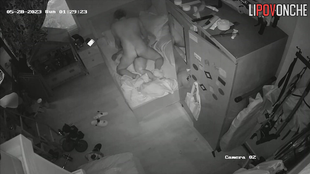 Long romantic sex session after date / hidden cam