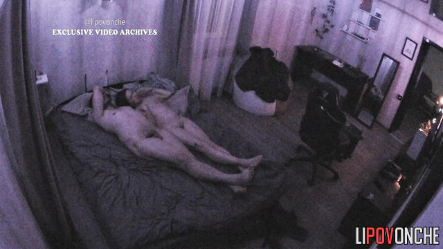 This couple chilling without clothes on the bed
