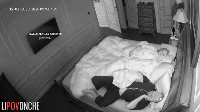 Couple don't suspect that someone is spying them