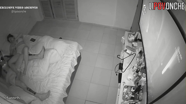 Couple relaxing on the bed and are going to fuck