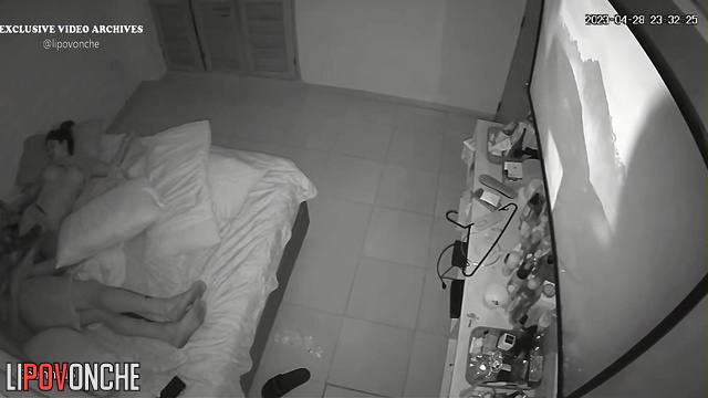 Couple relaxing on the bed and are going to fuck