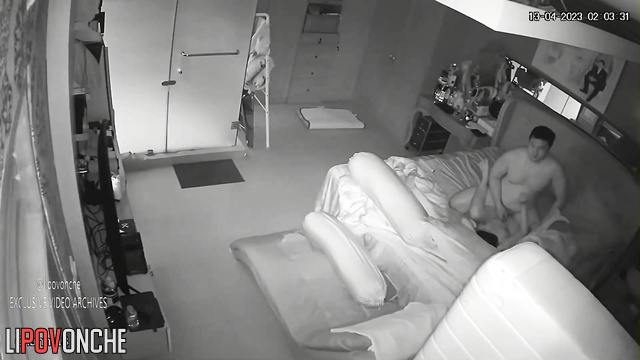 This naked people love being watched in their bedroom