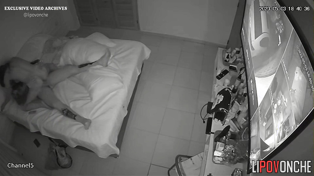 Young couple doesn't suspect that someone is watching their sex