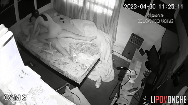 Someone is spying on their movements - bedroom video
