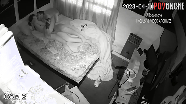 Someone is spying on their movements - bedroom video