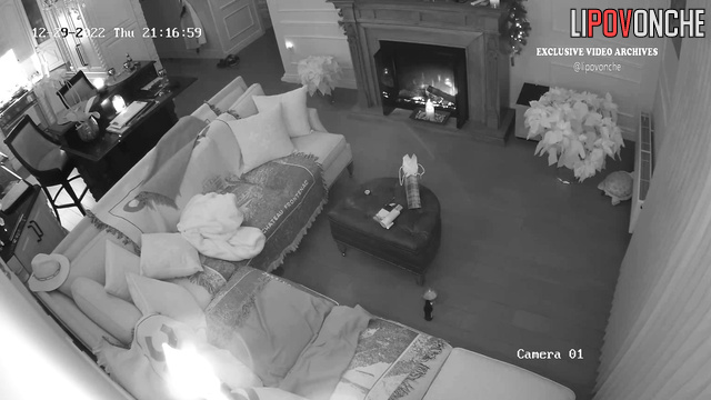 Couple having time on the floor (near the fireplace)