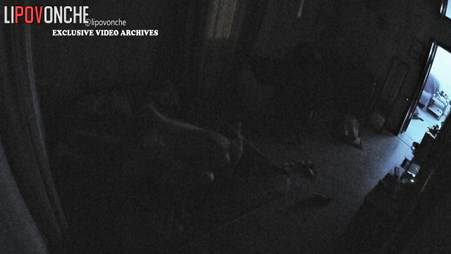 Night full of passion in the dark and closed room