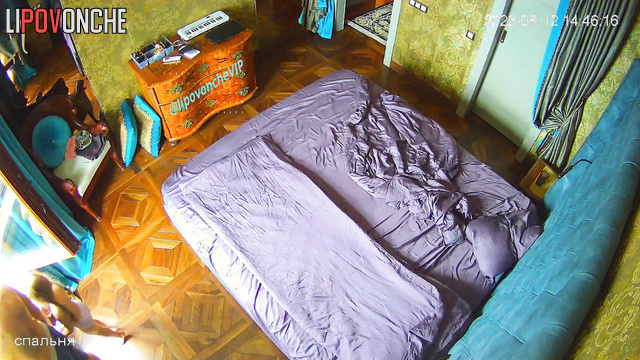 Relatives chilling in the bedroom in the morning