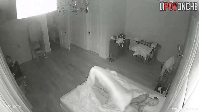 Blonde seduced her mature lover being in the bed
