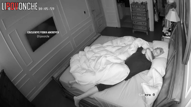 Old fart teasing his young lover under the blanket