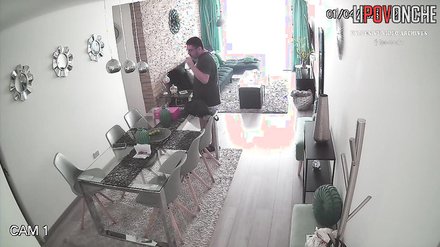 Сouple quarreling in the living room right now
