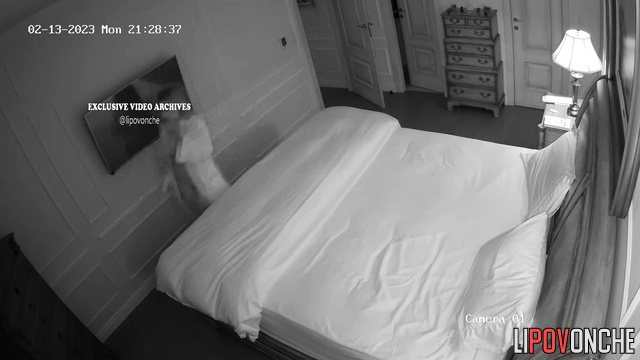 Hidden footage captures lovers' connection in bed