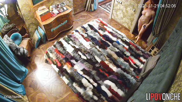 Romantic passion in their bedroom (watch this video)