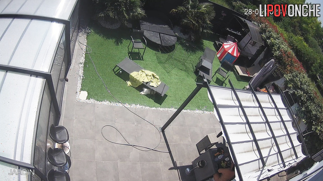 Backyard scenes - babe wants to sunbathe fully