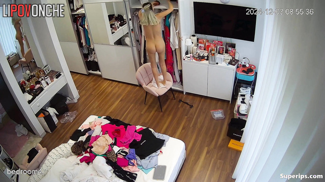 Busty slut changing her luxury clothes right now