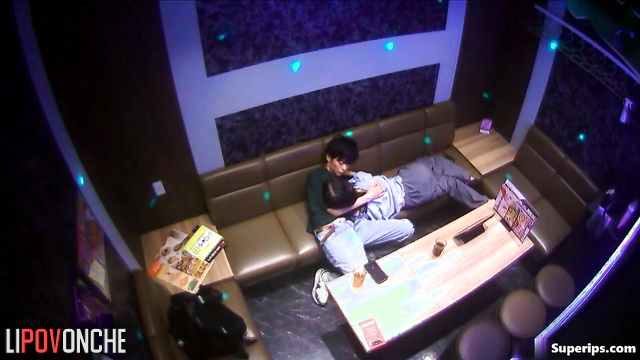 Teens kissing at the club in the closed room right now