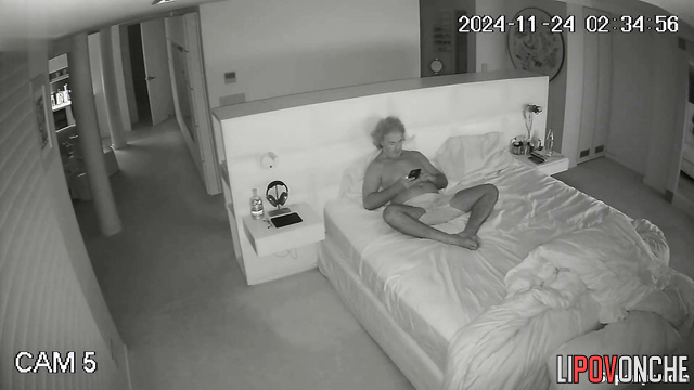 Old fart filming the tattooed slut sucking his cock