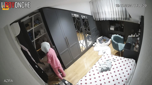Babe is preparing to sleep now - cute bedroom video