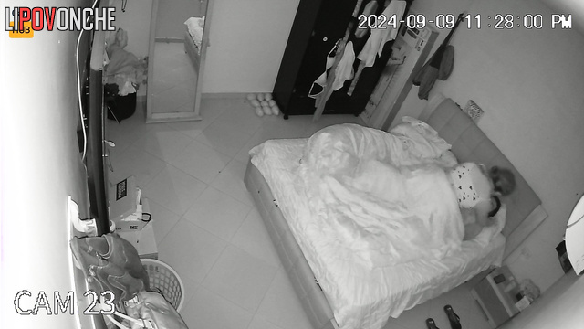 Mexican couple having nice time together in the bed