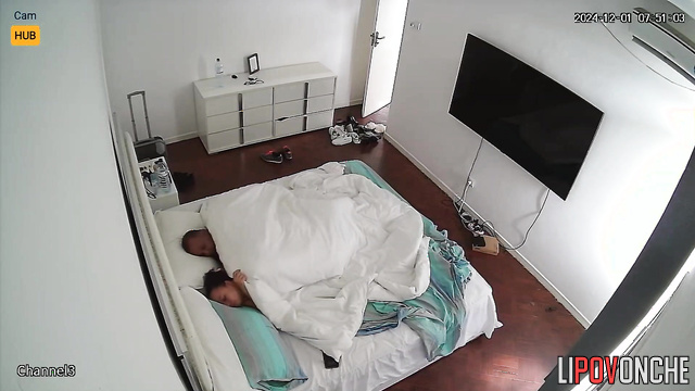 Tanned lover fucking his busty friend hot right now