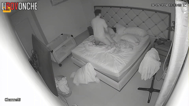 Lovers tumbling in the bed all night long / night video