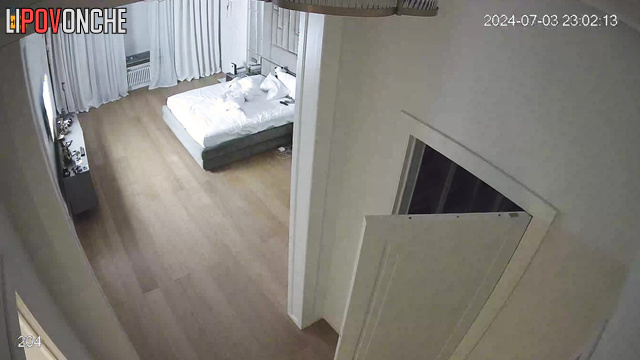 Single lady chatting and watching tv on her day off