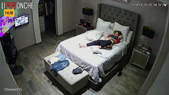 Single blonde making dirty things on the bed right now