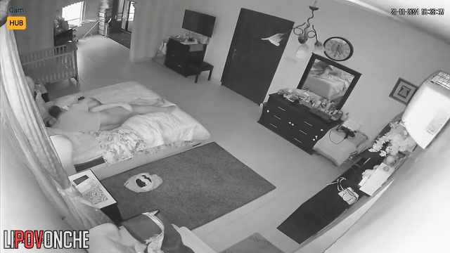 Babe was masturbating hot after mind-blowing sex