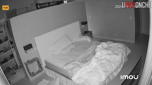 Bedroom video with fucking couple (someone installed a cam)