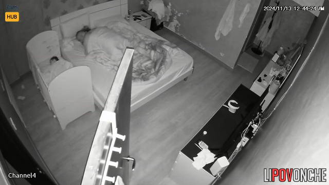 Lovers’ steamy bedroom scene fixed by hidden camera