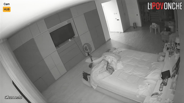 Hidden cam revealed intimate couple late at night